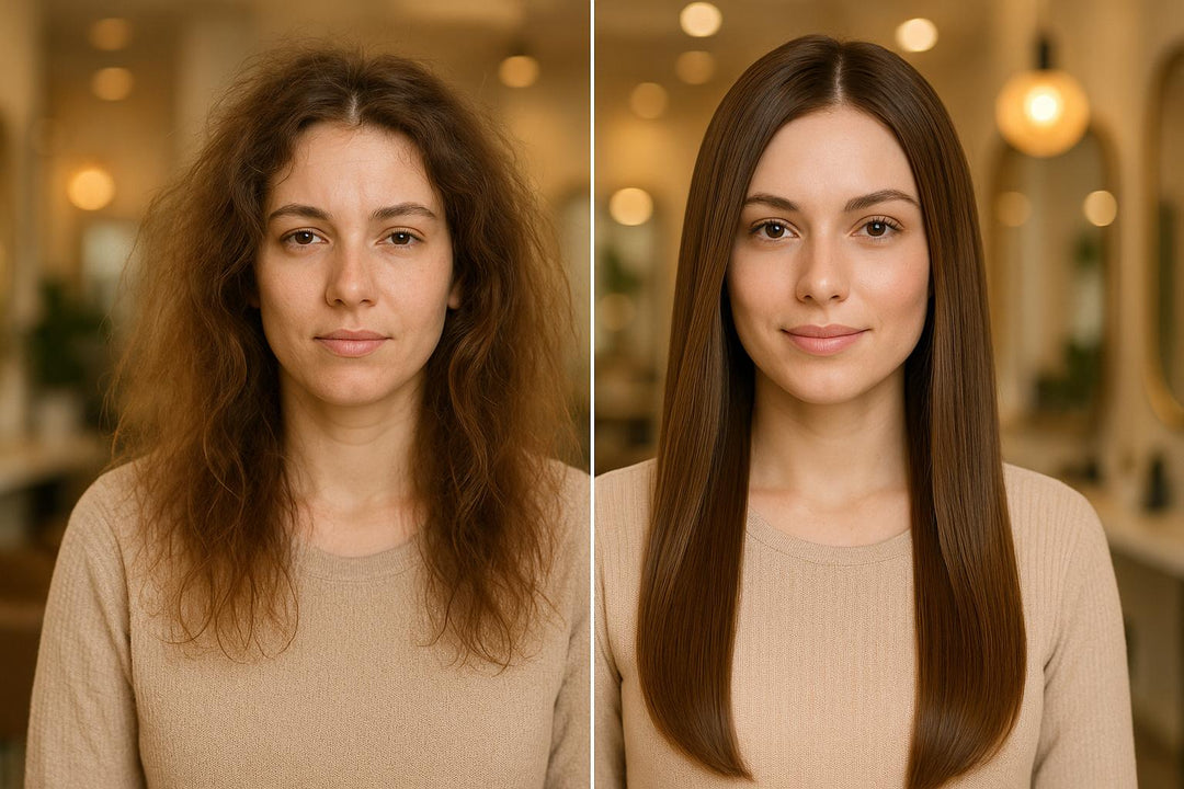 Before and After: Extensions for Hair Damage Repair