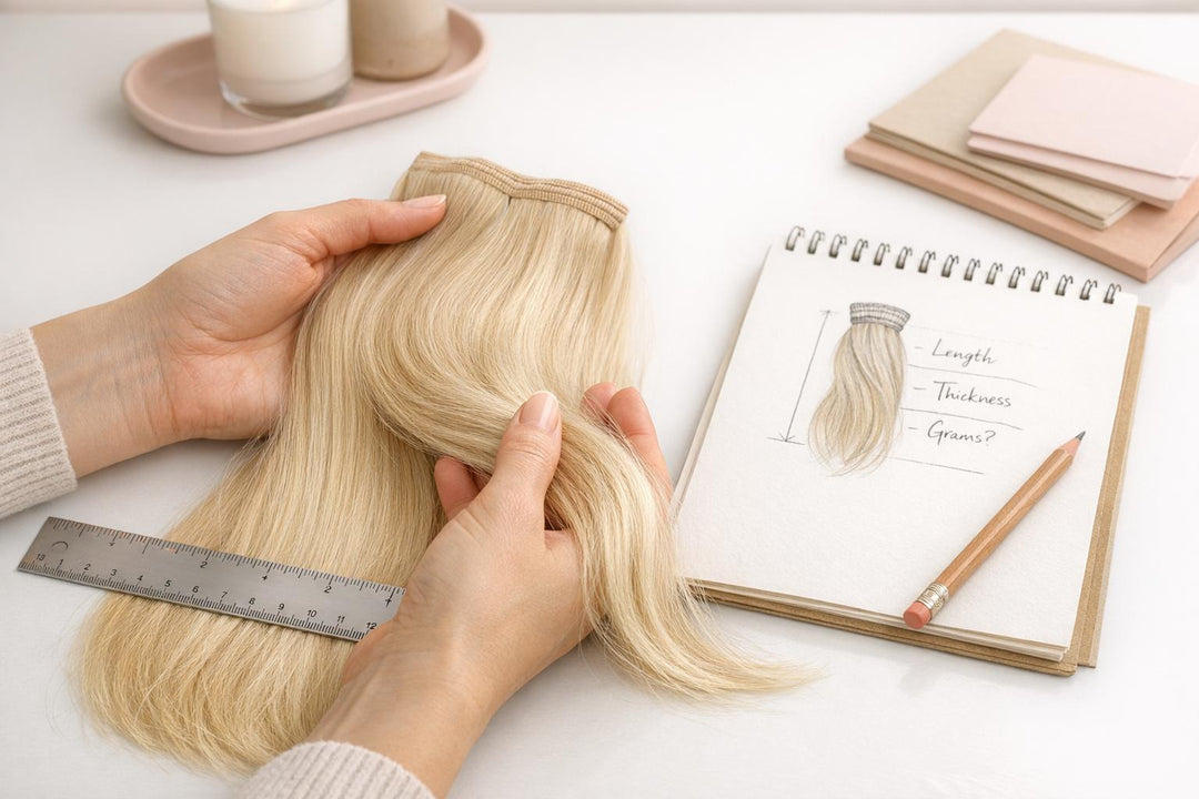 Hair Extension Thickness Calculator