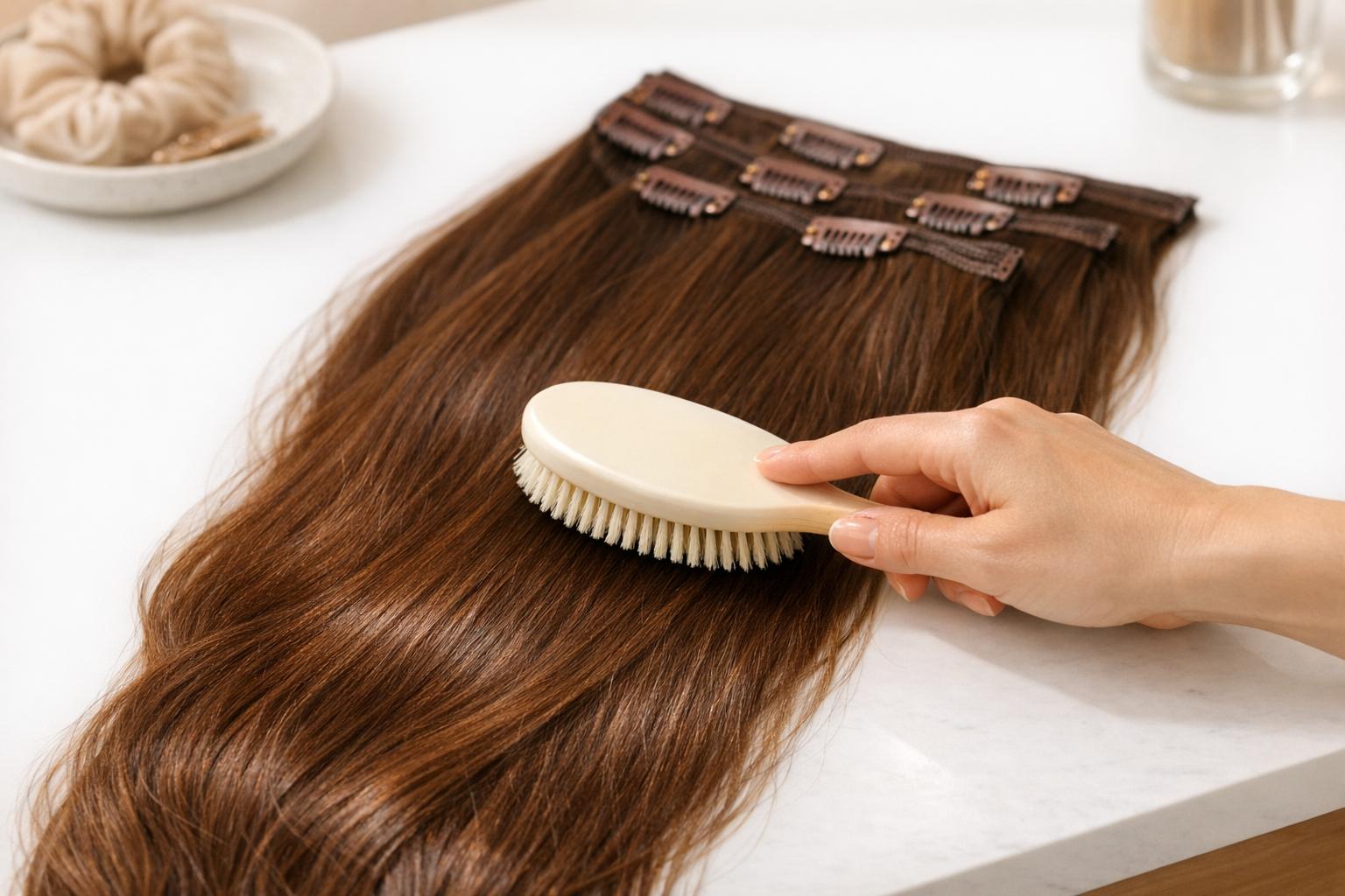 Ultimate Guide to Brushing Clip-In Extensions