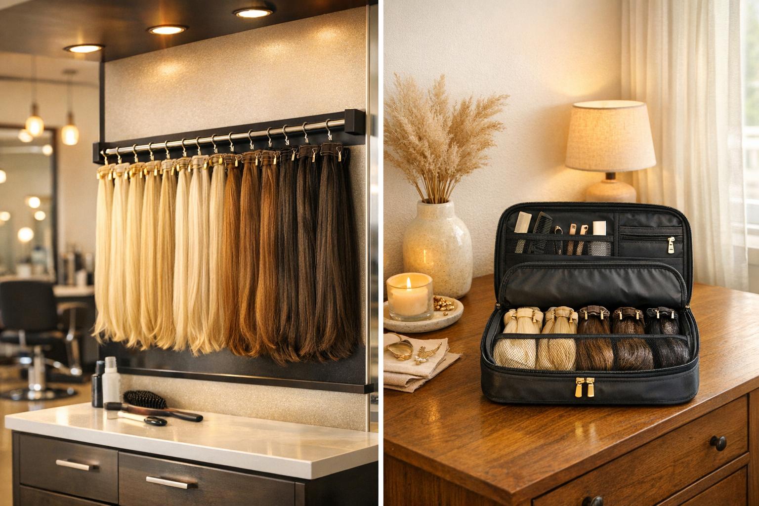 Organising Extensions: Salon vs. Home Storage