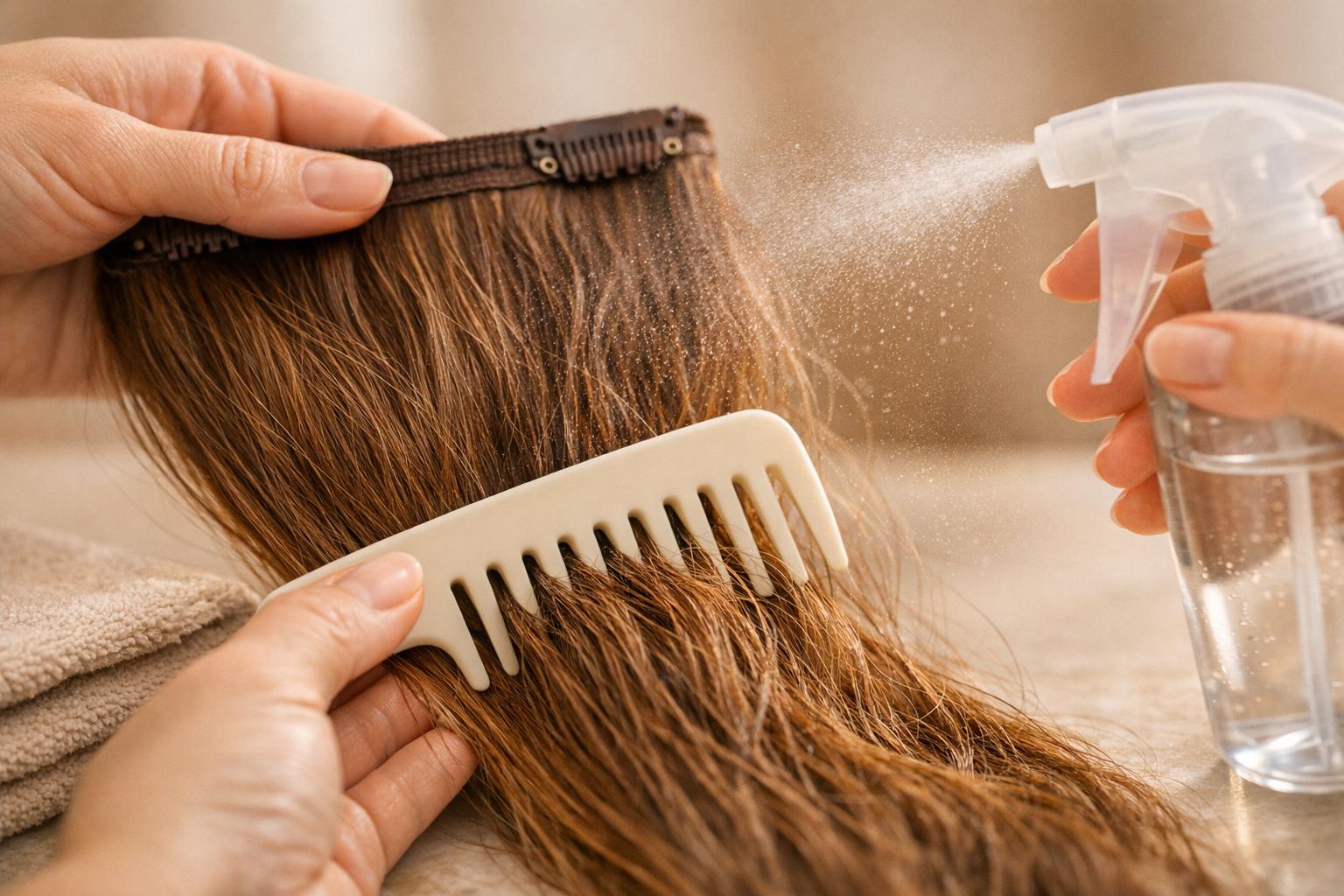 How to Fix Tangled Hair Extensions Without Cutting Them