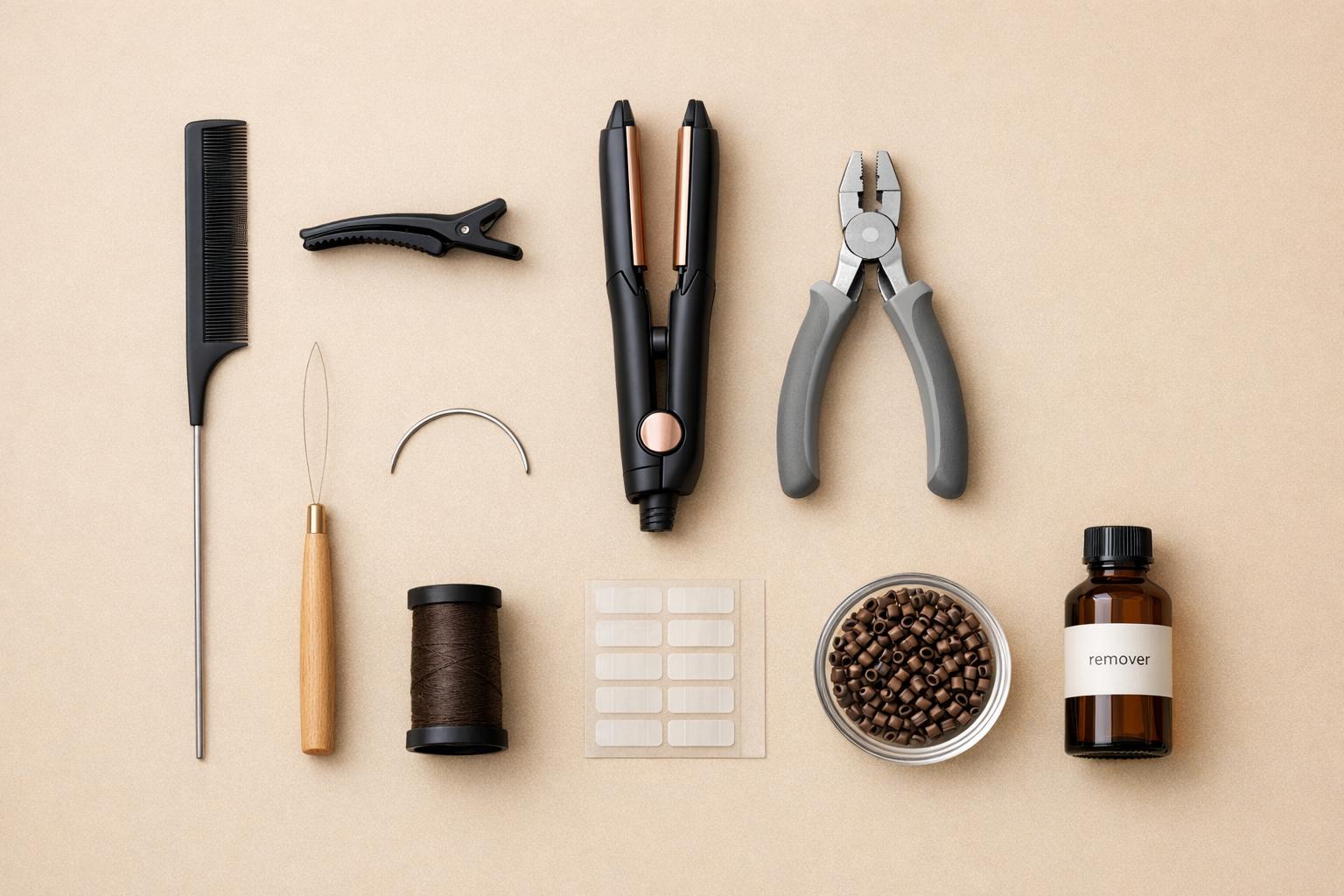 10 Tools for Applying Hair Extensions
