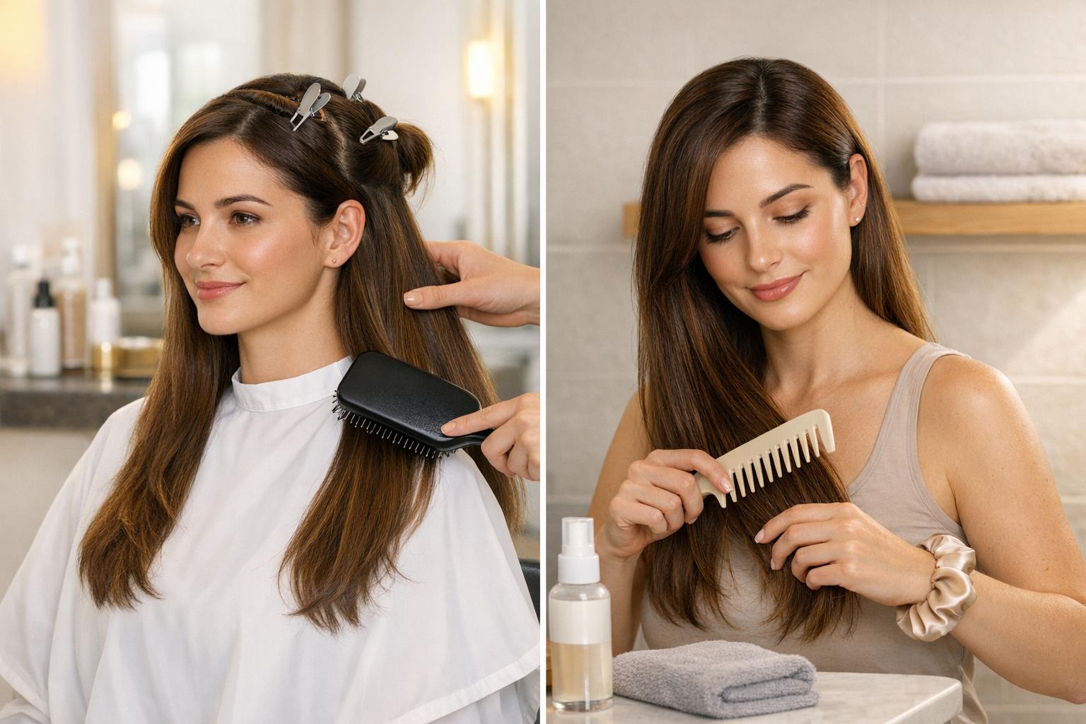 Salon vs Home: Hair Extension Care Differences