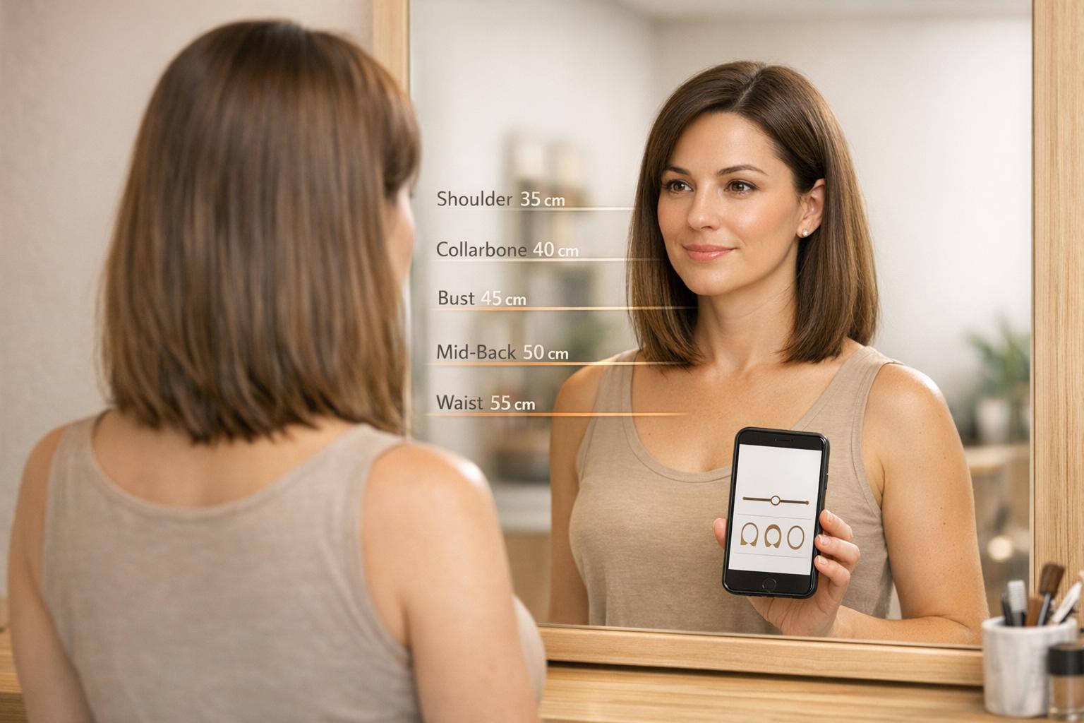 Hair Extension Length Selector