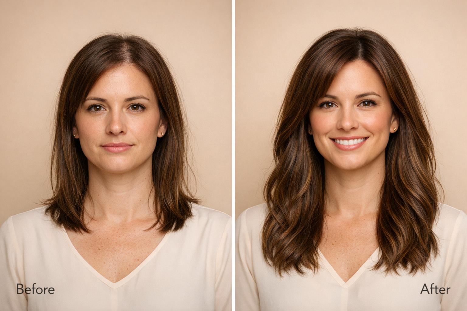 Hair Extensions for Thinning Hair: Before and After