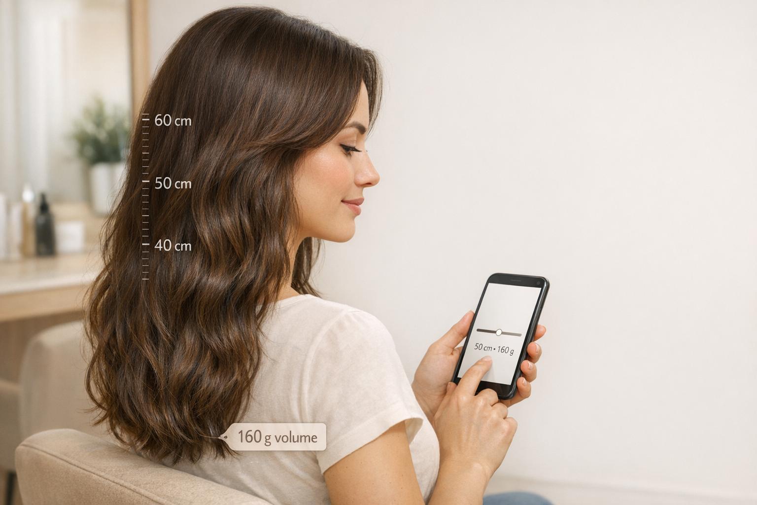 Hair Extension Length & Volume Calculator