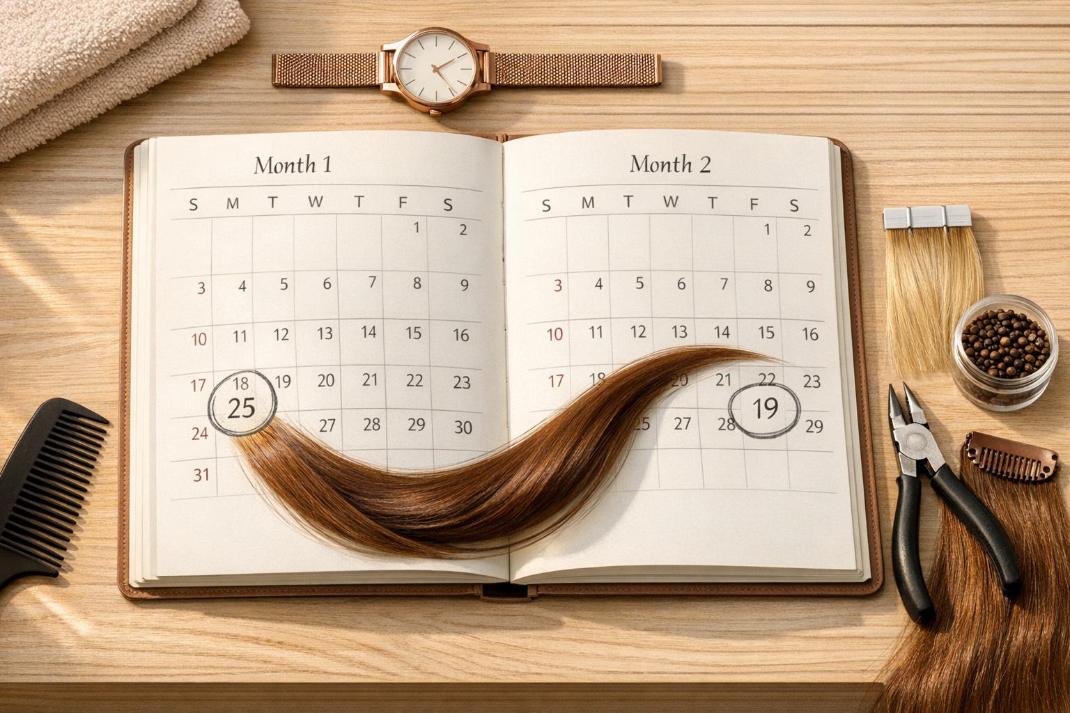 How Often to Reapply Hair Extensions