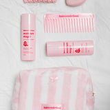 Pink Stripe Cosmetic Case